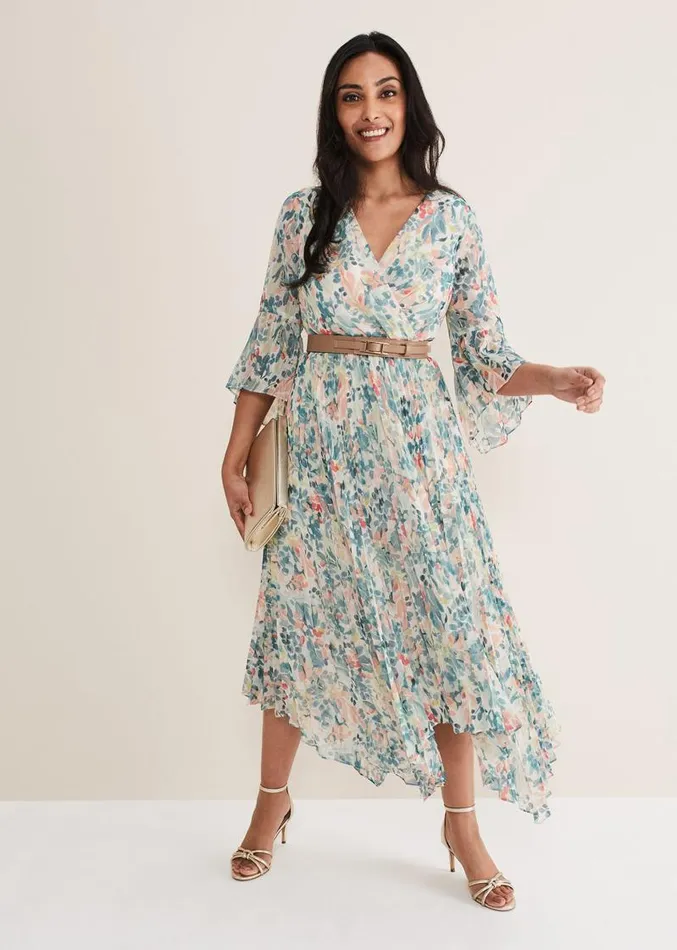 Petite Dani Floral Dress Multicoloured Women Phase Eight Dresses