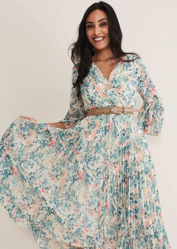 Petite Dani Floral Dress Multicoloured Women Phase Eight Dresses