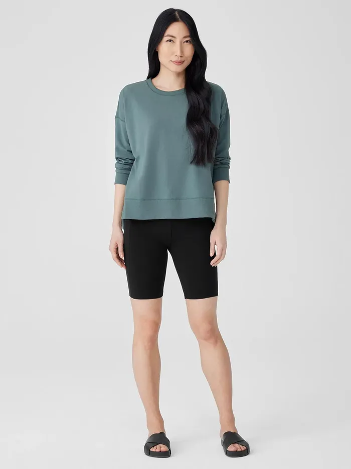 Pima Cotton Stretch Jersey Shorts Black Women Eileen Fisher Pants Shorts and Jumpsuits