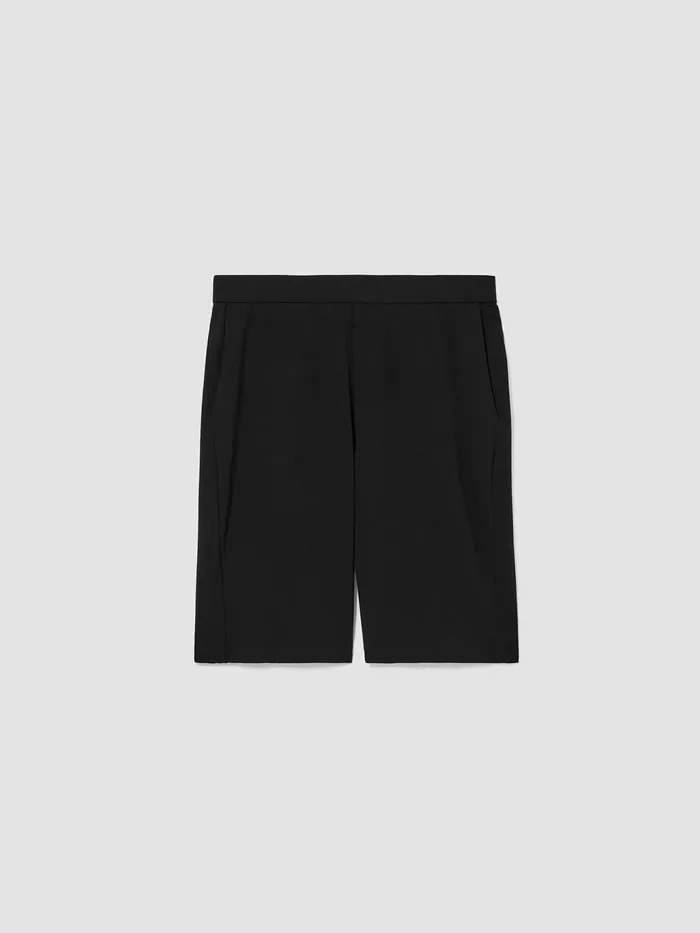 Pima Cotton Stretch Jersey Shorts Black Women Eileen Fisher Pants Shorts and Jumpsuits