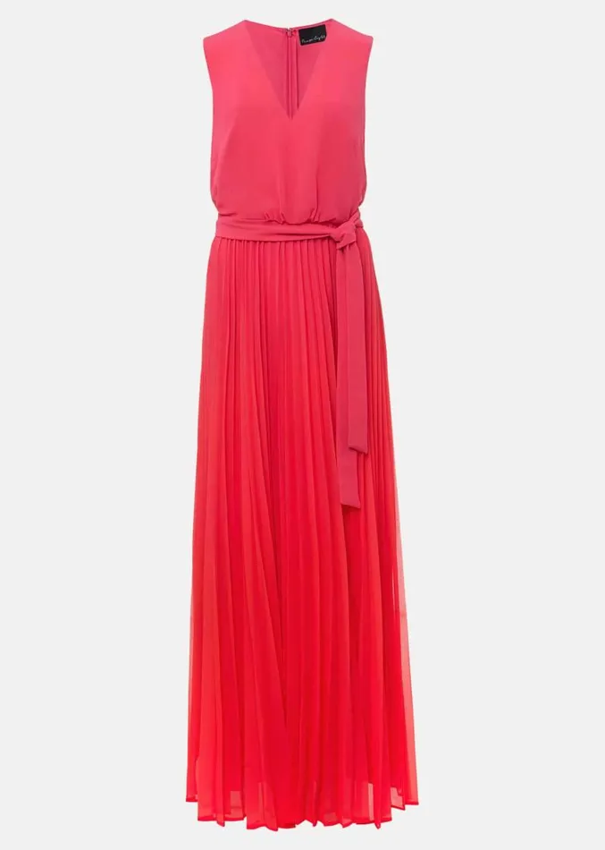 Piper Ombre Pleated Dress Redpink Women Phase Eight Dresses