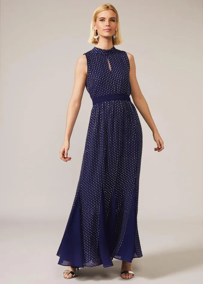 Pippa Embellished Blouson Dress Cobalt Women Phase Eight Dresses