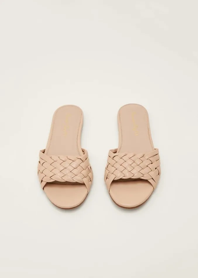 Plaited Flat Sandal Nude Women Phase Eight Sandals