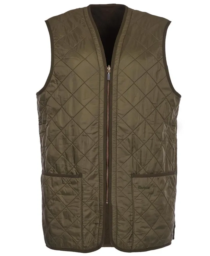 Polarquilt ZipIn Liner Olive Men Barbour Gilets and Liners