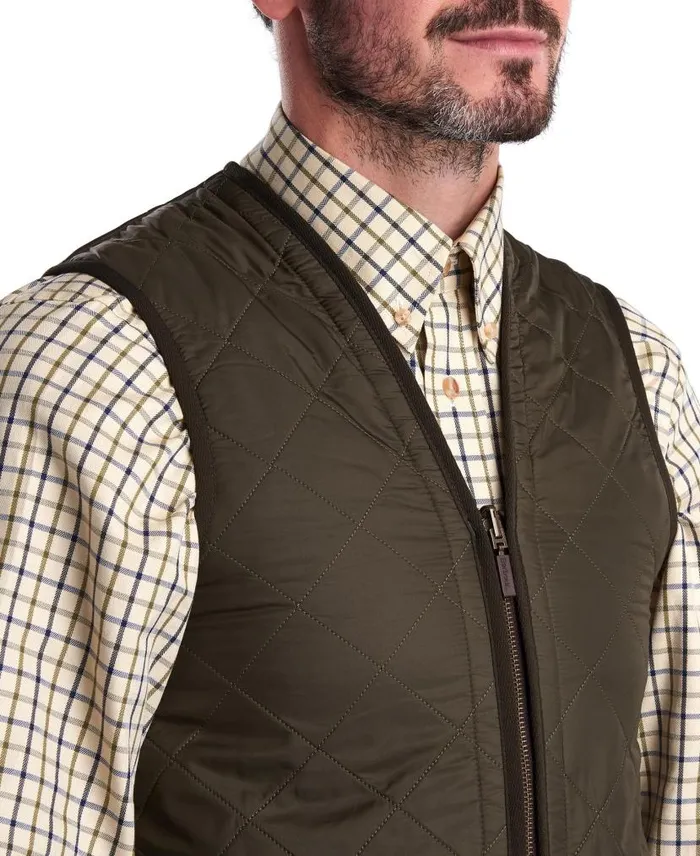 Polarquilt ZipIn Liner Olive Men Barbour Gilets and Liners