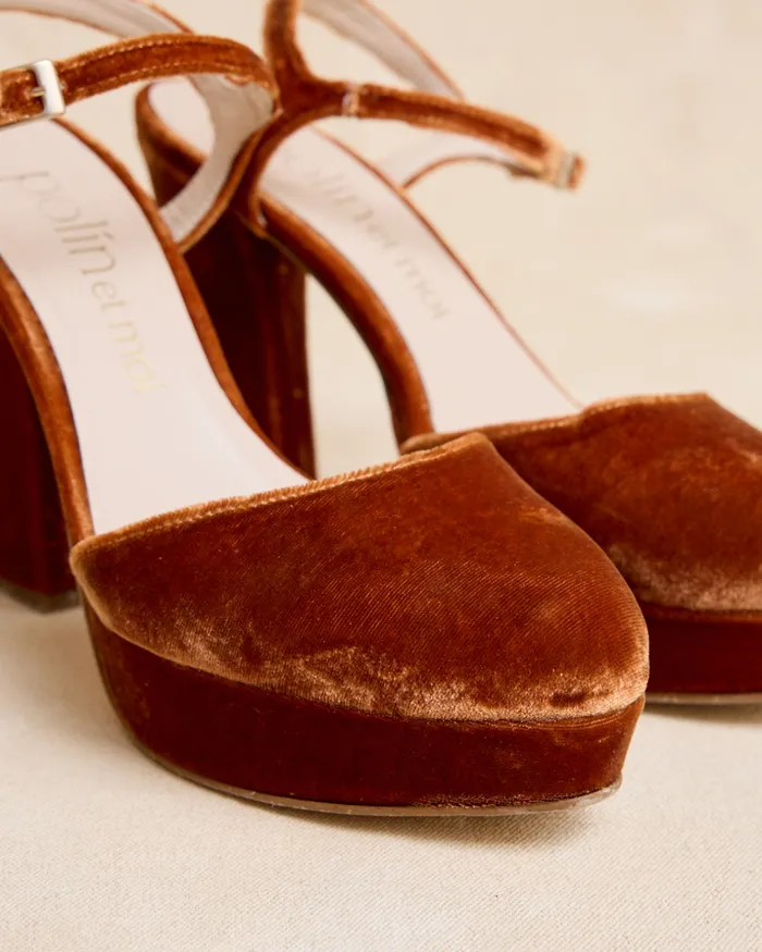 Polin Et Moi Amatil Heel Shoe Leather Women Heels Polin Et Moi Amatil Heel Shoe Leather Women Heels