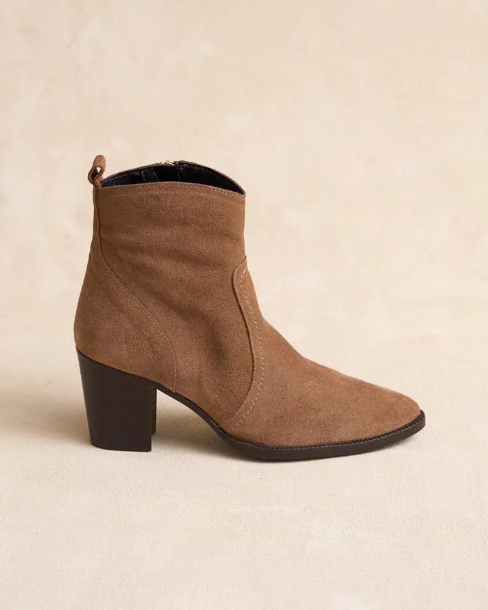Polin Et Moi Ankle Boots Ante Corina Taupe Women Ankle Boots