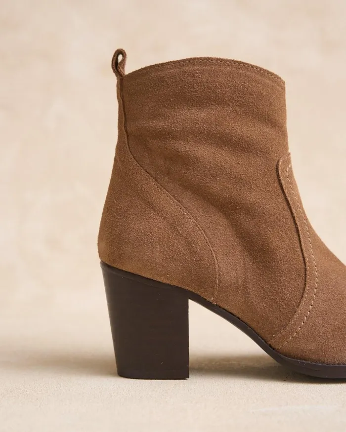 Polin Et Moi Ankle Boots Ante Corina Taupe Women Ankle Boots