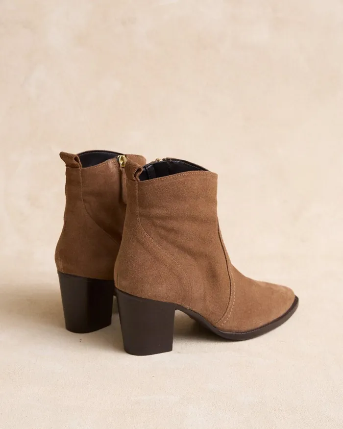 Polin Et Moi Ankle Boots Ante Corina Taupe Women Ankle Boots