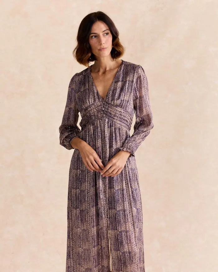 Polin Et Moi Asira Long Dress Purple Women Dresses And Jumpsuits Polin Et Moi Asira Long Dress Purple Women Dresses And Jumpsuits