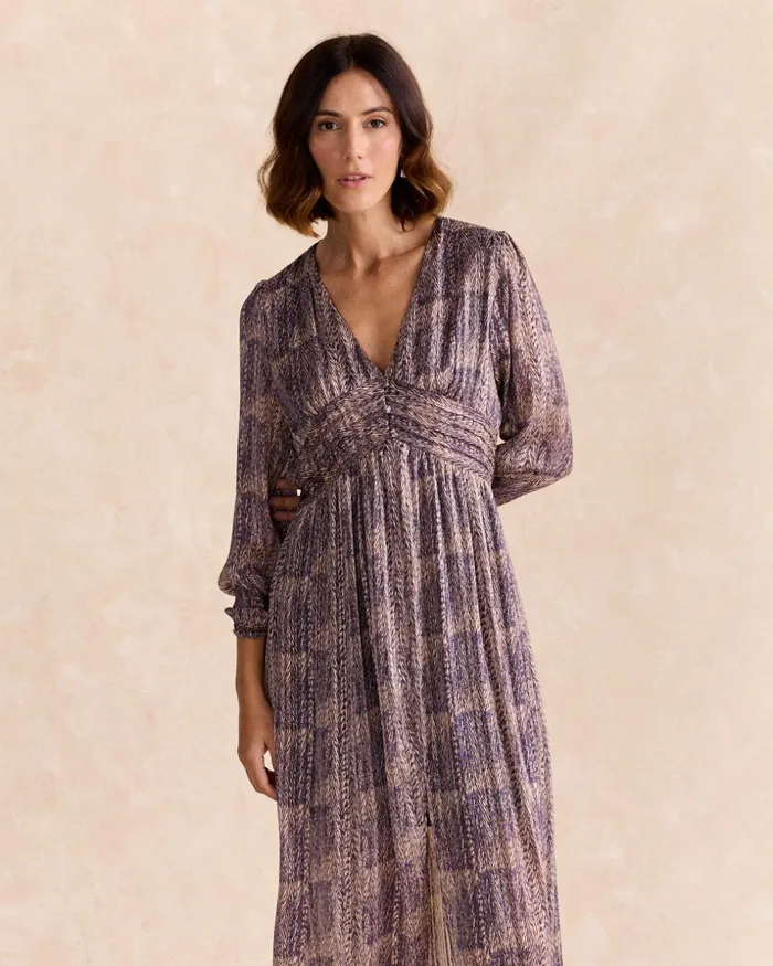 Polin Et Moi Asira Long Dress Purple Women Dresses And Jumpsuits Polin Et Moi Asira Long Dress Purple Women Dresses And Jumpsuits