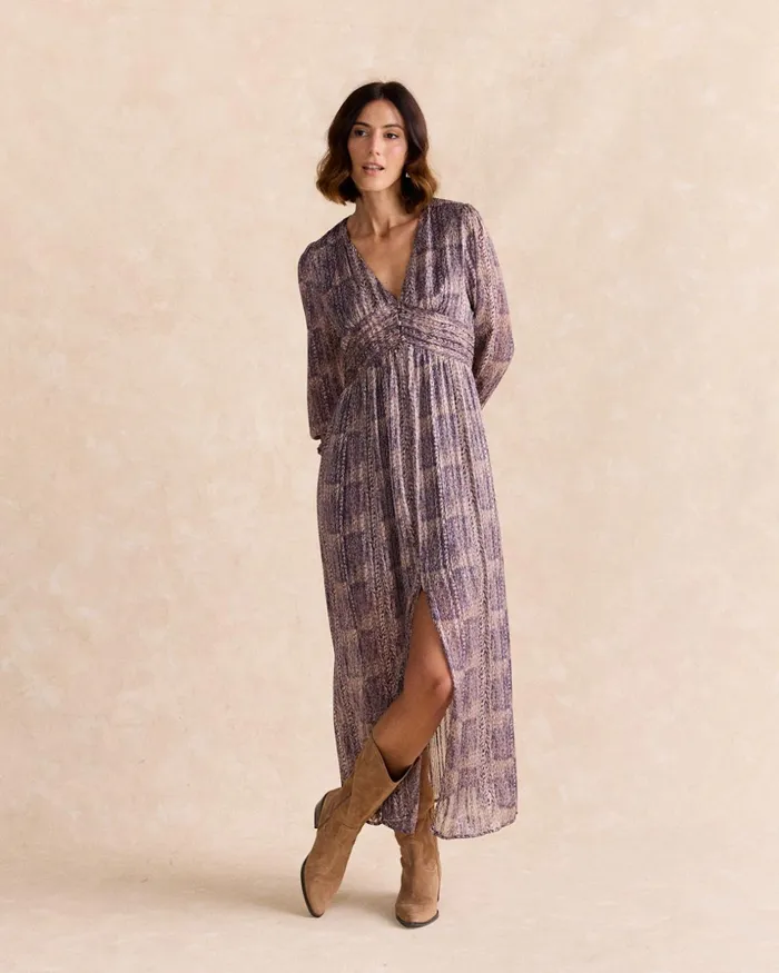 Polin Et Moi Asira Long Dress Purple Women Dresses And Jumpsuits Polin Et Moi Asira Long Dress Purple Women Dresses And Jumpsuits