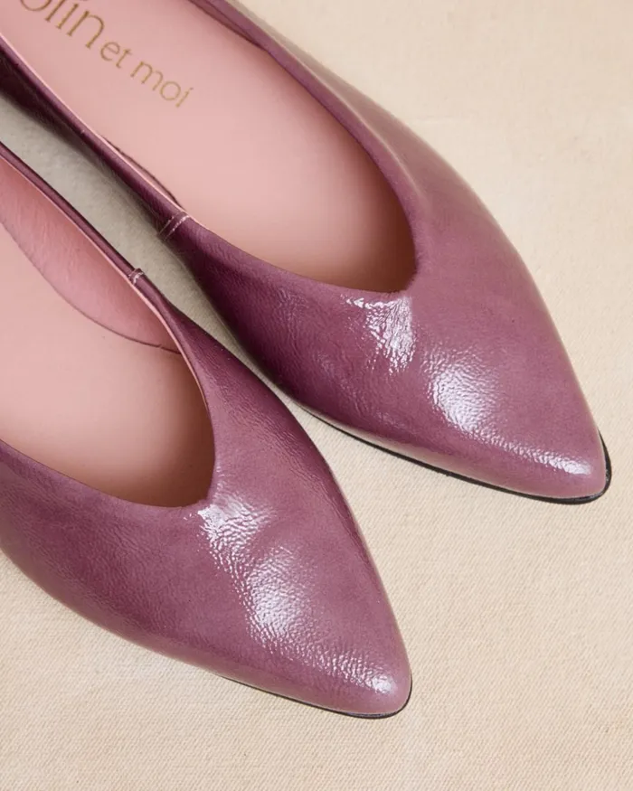 Polin Et Moi Ballet Flats Toe Cap Serina Lilac Women Flats