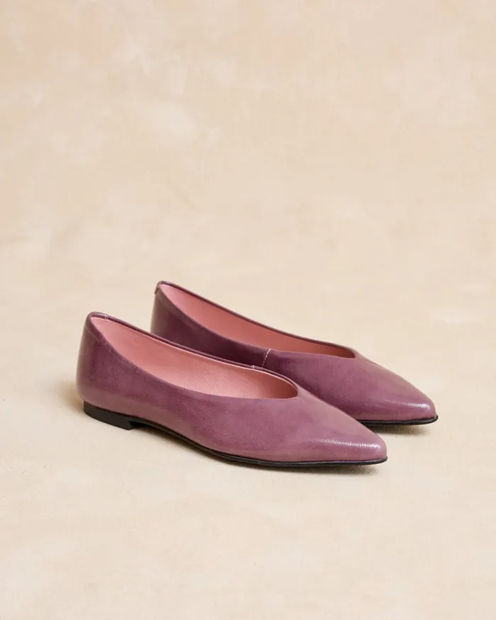 Polin Et Moi Ballet Flats Toe Cap Serina Lilac Women Flats