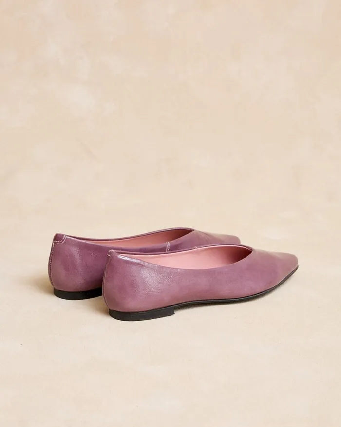 Polin Et Moi Ballet Flats Toe Cap Serina Lilac Women Flats