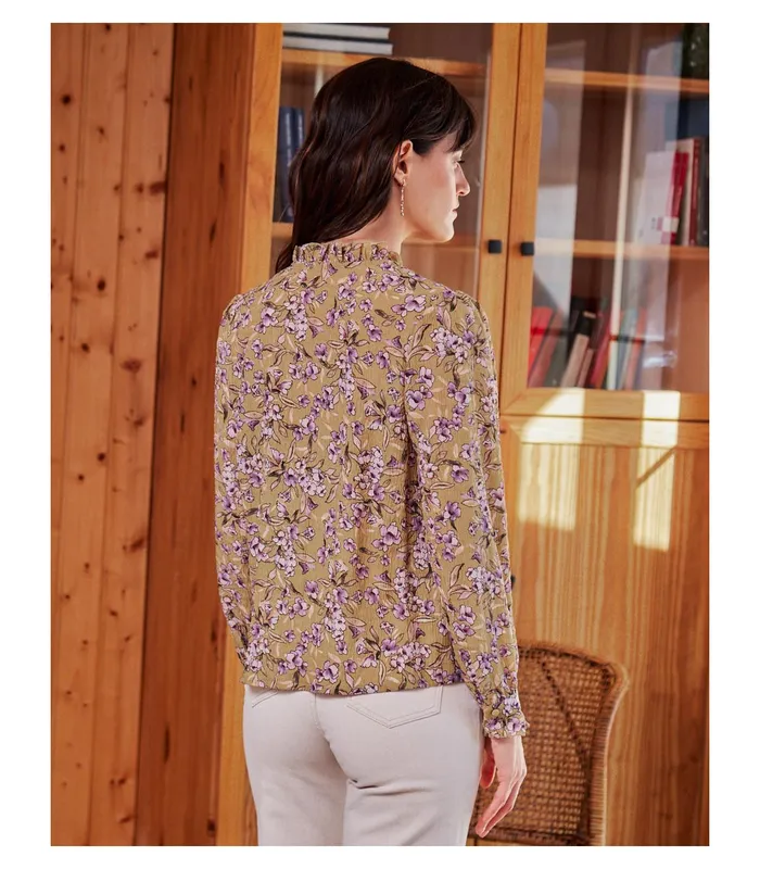 Polin Et Moi Berenice Ruffled S Blouse Beige Women Blouses And Shirts