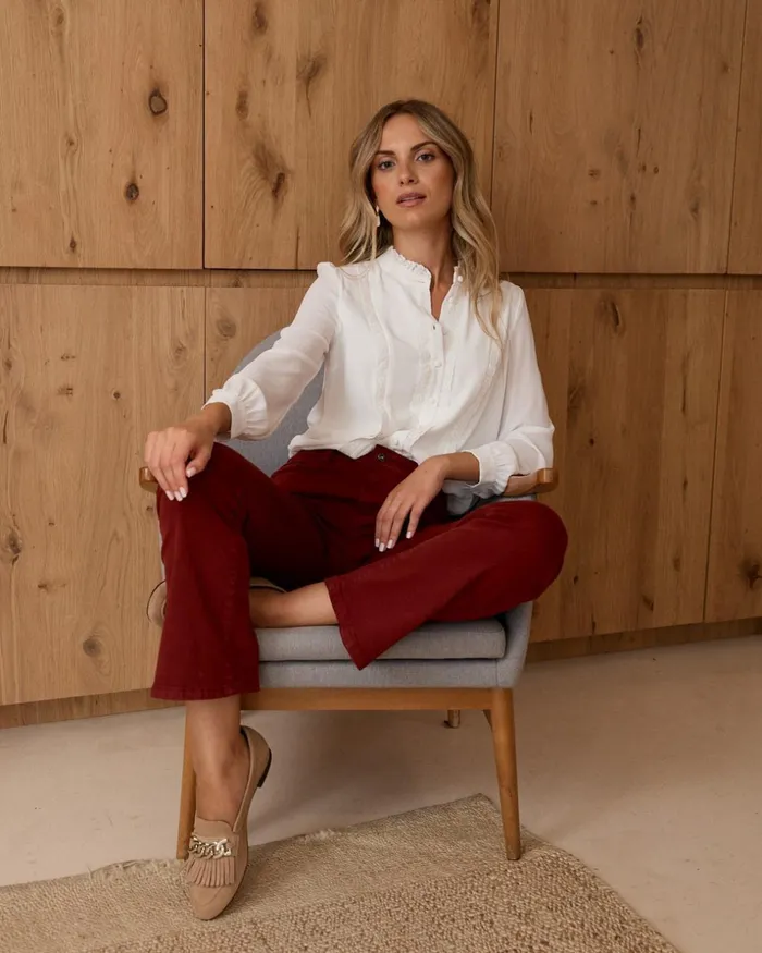 Polin Et Moi Bruca Lace Shirt White Women Blouses And Shirts