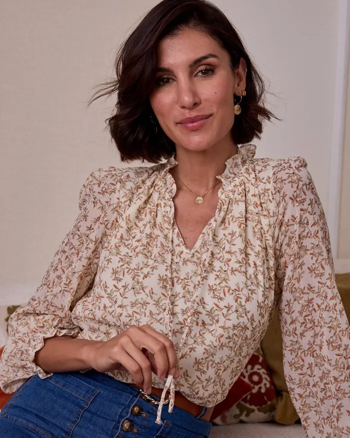 Polin Et Moi Carmica Leaves Blouse Raw Women Blouses And Shirts Polin Et Moi Carmica Leaves Blouse Raw Women Blouses And Shirts