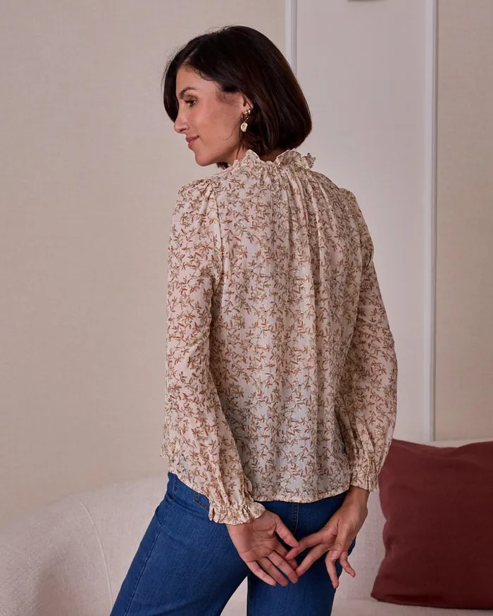 Polin Et Moi Carmica Leaves Blouse Raw Women Blouses And Shirts Polin Et Moi Carmica Leaves Blouse Raw Women Blouses And Shirts
