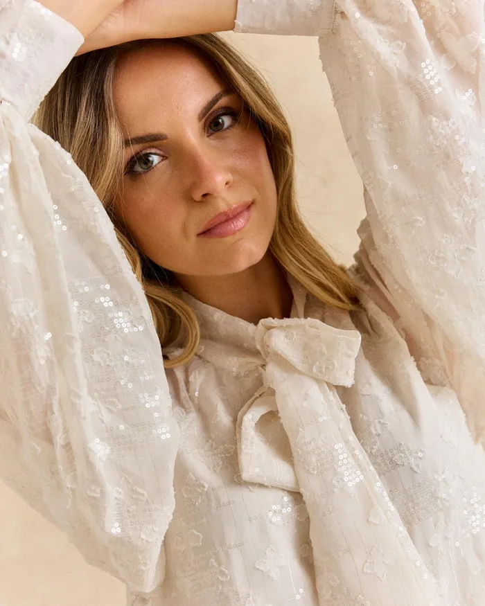 Polin Et Moi Dali Bow Blouse White Women Blouses And Shirts Polin Et Moi Dali Bow Blouse White Women Blouses And Shirts