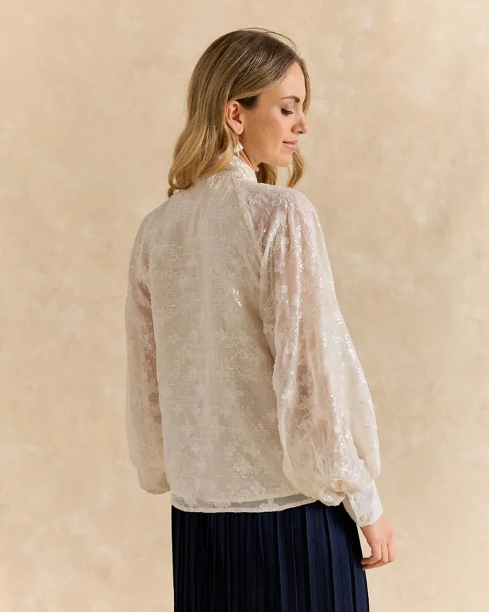 Polin Et Moi Dali Bow Blouse White Women Blouses And Shirts Polin Et Moi Dali Bow Blouse White Women Blouses And Shirts