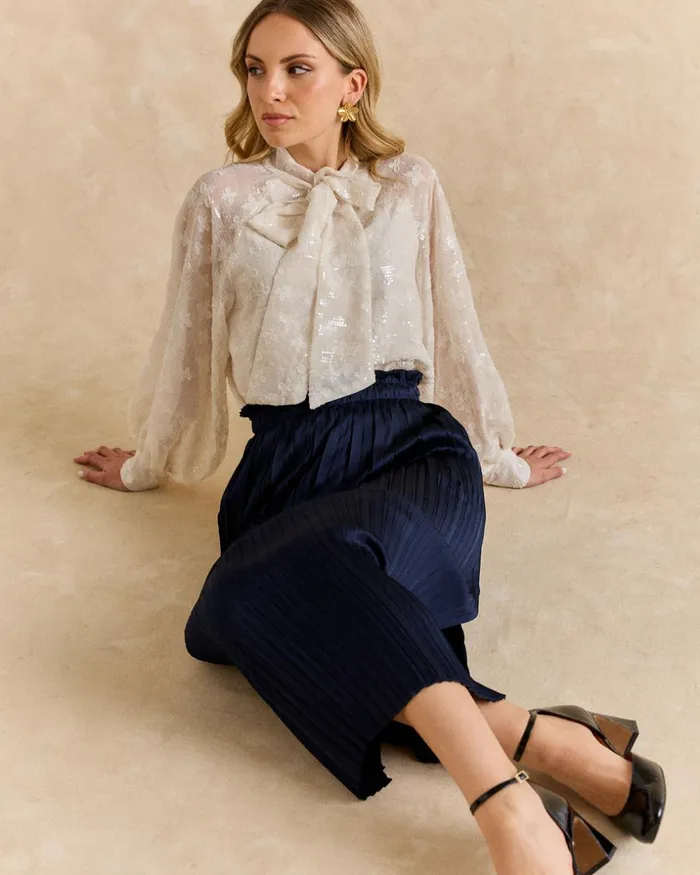 Polin Et Moi Dali Bow Blouse White Women Blouses And Shirts Polin Et Moi Dali Bow Blouse White Women Blouses And Shirts