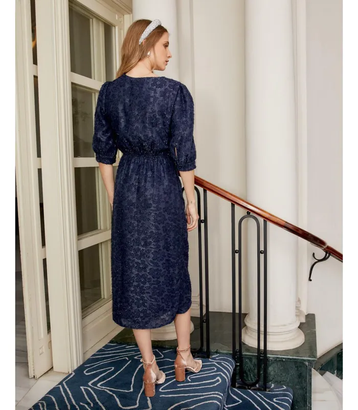 Polin Et Moi Dress Bow Presun Marine Women Dresses And Jumpsuits Polin Et Moi Dress Bow Presun Marine Women Dresses And Jumpsuits