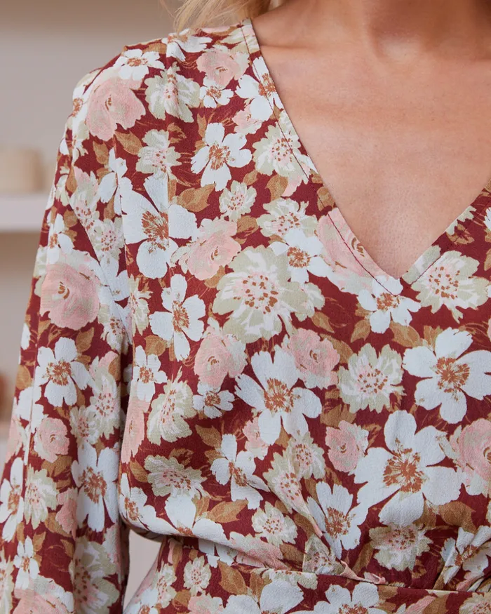 Polin Et Moi Dress Flowers Sybilla Tile Women Dresses And Jumpsuits Polin Et Moi Dress Flowers Sybilla Tile Women Dresses And Jumpsuits
