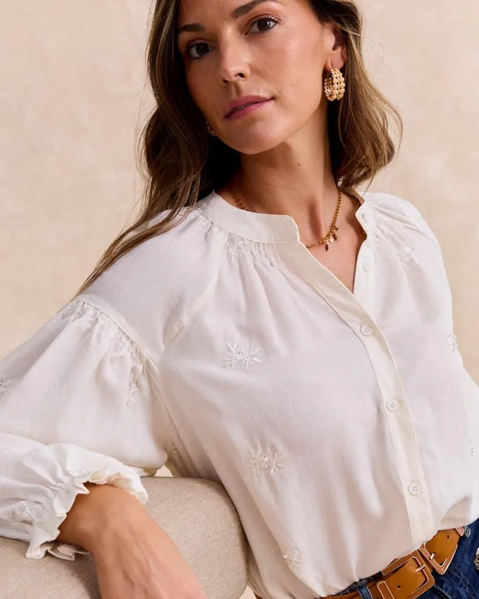 Polin Et Moi Glenia Collar Blouse White Women Blouses And Shirts Polin Et Moi Glenia Collar Blouse White Women Blouses And Shirts