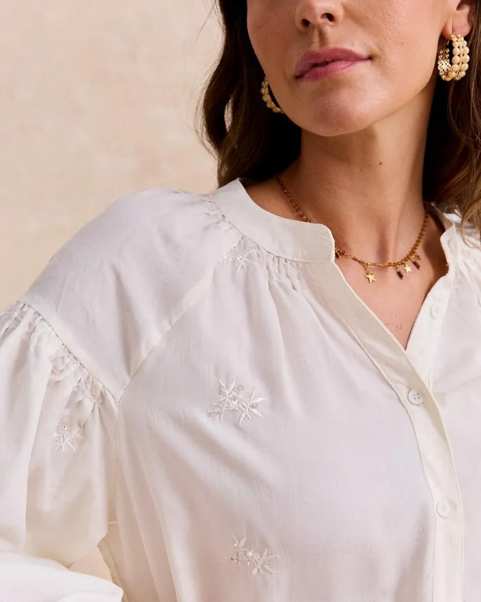 Polin Et Moi Glenia Collar Blouse White Women Blouses And Shirts Polin Et Moi Glenia Collar Blouse White Women Blouses And Shirts
