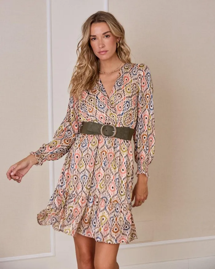 Polin Et Moi Maira Print Dress Raw Women Dresses And Jumpsuits