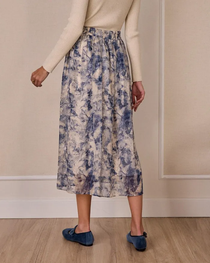 Polin Et Moi Mintia Printed Skirt Denim Women Skirts