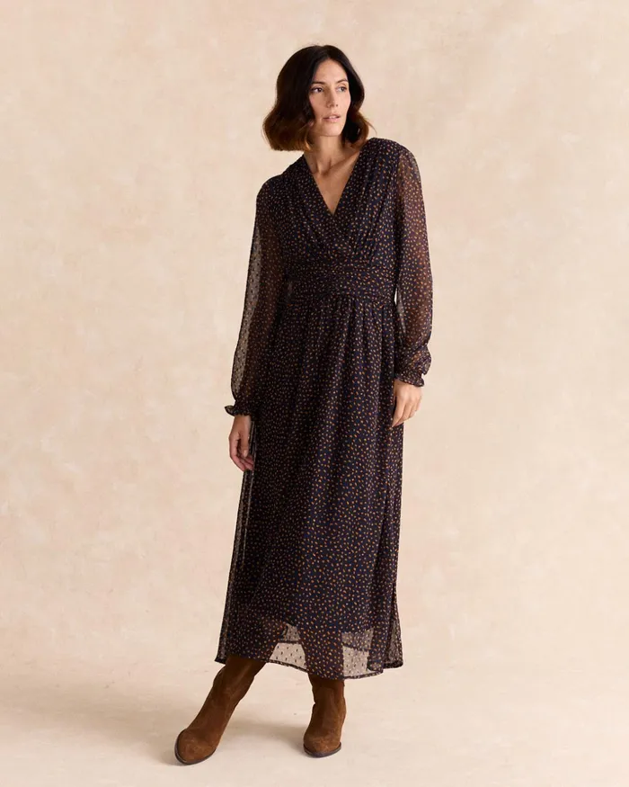 Polin Et Moi Natalia Long Dress Marine Women Dresses And Jumpsuits Polin Et Moi Natalia Long Dress Marine Women Dresses And Jumpsuits