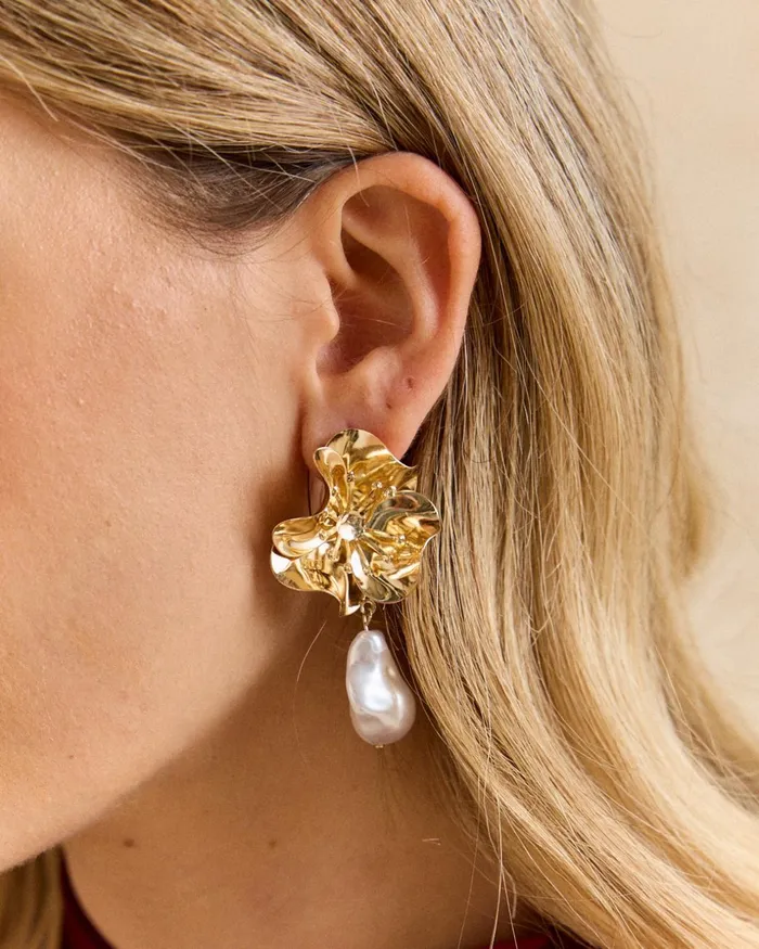 Polin Et Moi Pearl Nagore Earring Gold Women Jewelry Polin Et Moi Pearl Nagore Earring Gold Women Jewelry