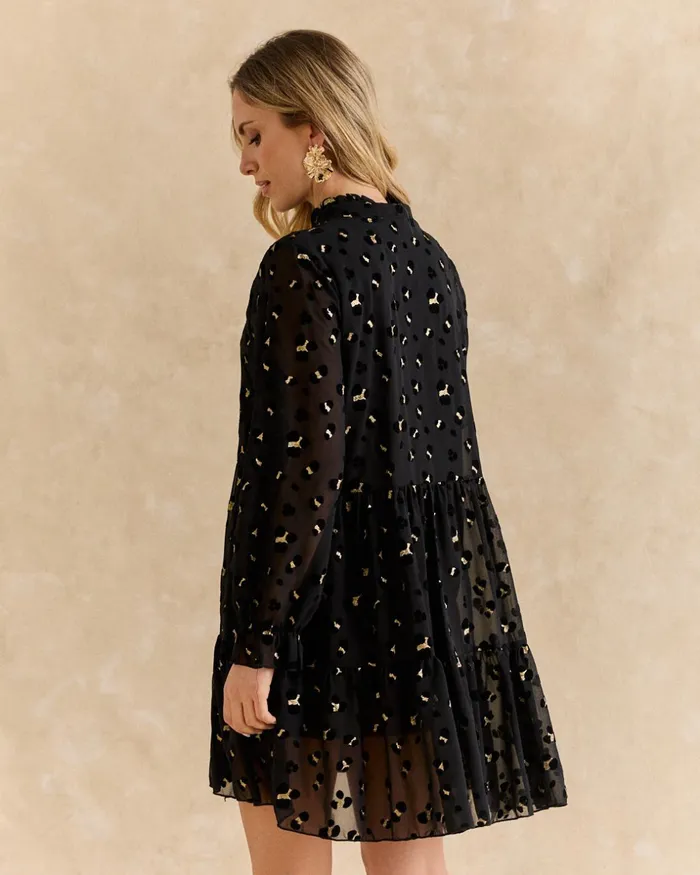Polin Et Moi Prina Animal Dress Black Women Dresses And Jumpsuits Polin Et Moi Prina Animal Dress Black Women Dresses And Jumpsuits