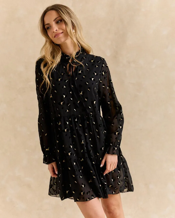 Polin Et Moi Prina Animal Dress Black Women Dresses And Jumpsuits Polin Et Moi Prina Animal Dress Black Women Dresses And Jumpsuits