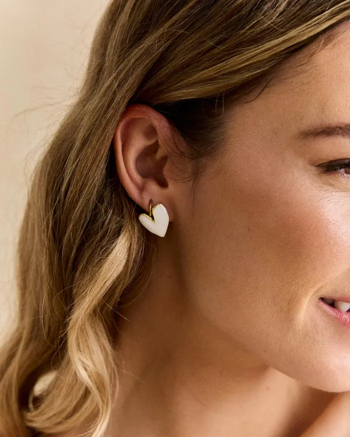 Polin Et Moi Rila Heart Earring Raw Women Jewelry Polin Et Moi Rila Heart Earring Raw Women Jewelry