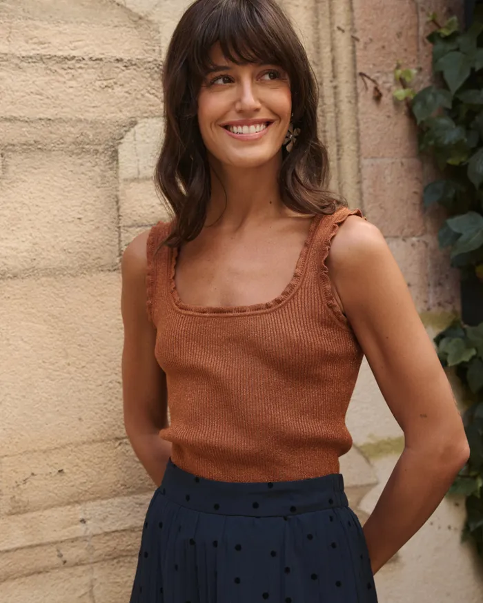 Polin Et Moi Top Knitted Isabel Tile Women TShirts And Tops
