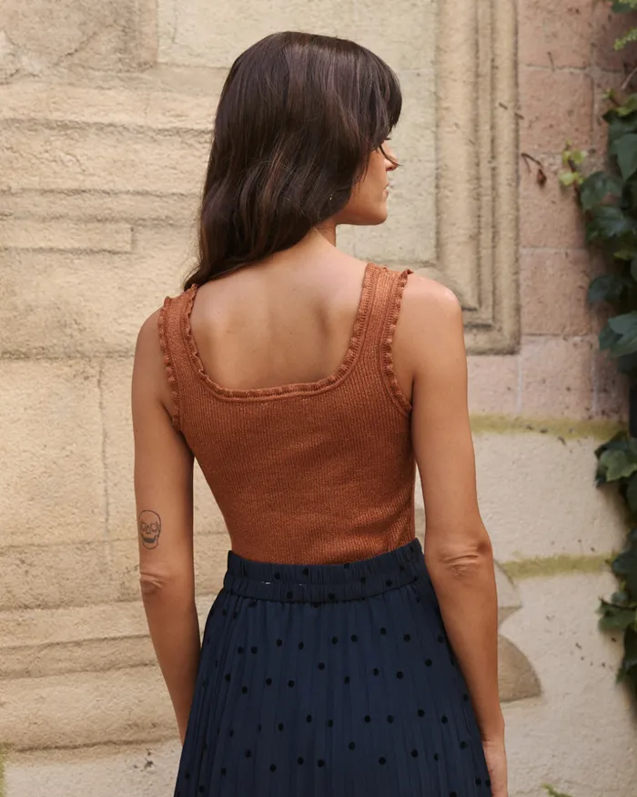 Polin Et Moi Top Knitted Isabel Tile Women TShirts And Tops Polin Et Moi Top Knitted Isabel Tile Women TShirts And Tops