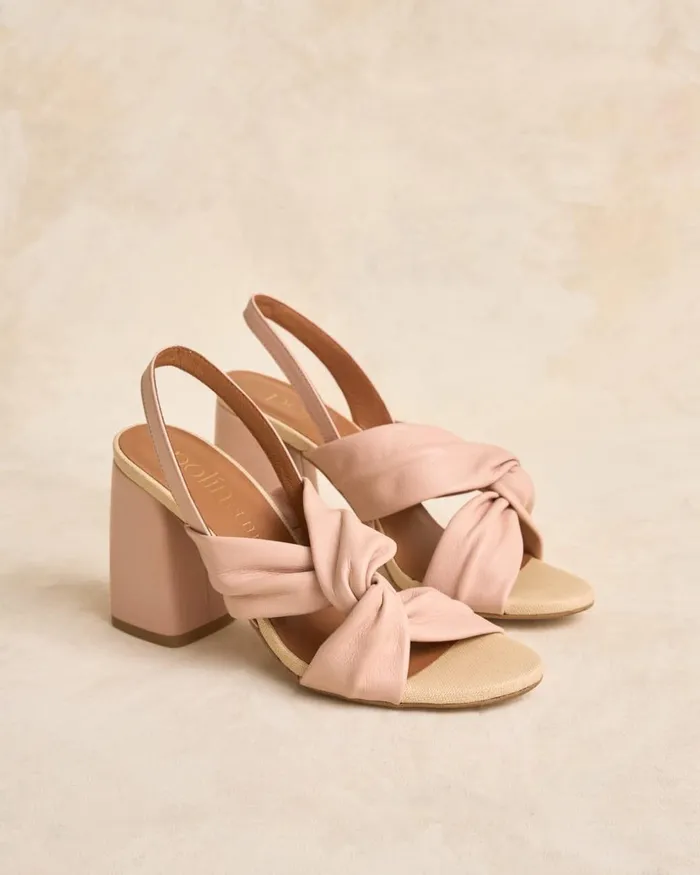 Polin Et Moi Zoi Knot Sandal Nude Women Sandals