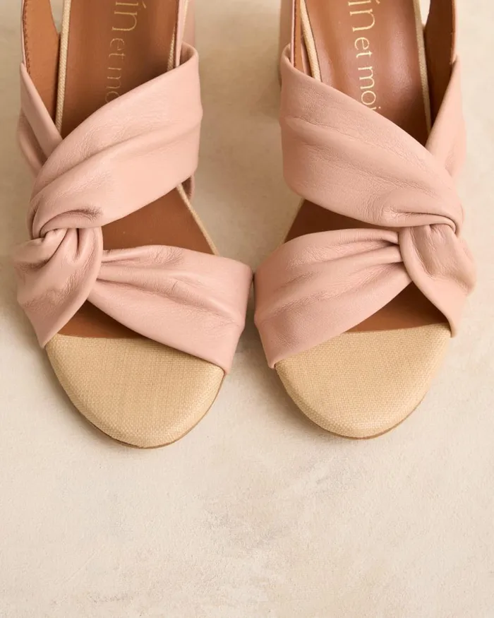 Polin Et Moi Zoi Knot Sandal Nude Women Sandals Polin Et Moi Zoi Knot Sandal Nude Women Sandals