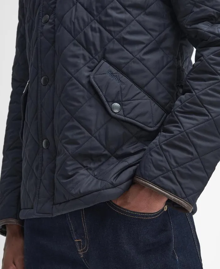 Powell Quilted Jacket Navy Men Barbour Quilted Jackets