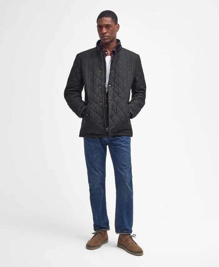 Powell Quilted Jacket Navy Men Barbour Quilted Jackets