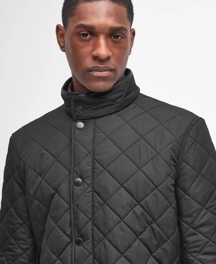Powell Quilted Jacket Navy Men Barbour Quilted Jackets