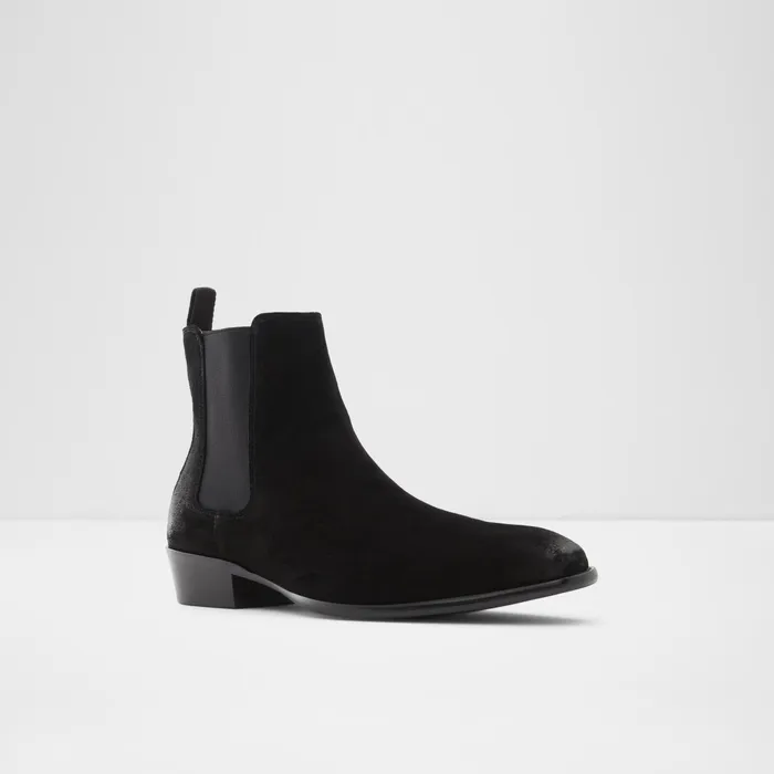 Priawyn Black Leather Suede Men ALDO Boots