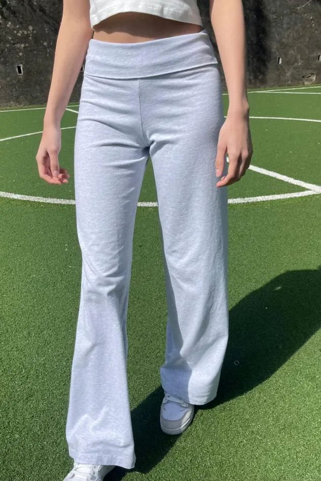 Priscilla Pants Light Heather Grey Women Brandy Melville Bottoms