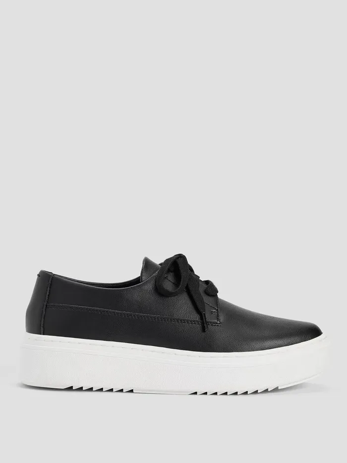 Prop Leather Sneaker Black Women Eileen Fisher Shoes