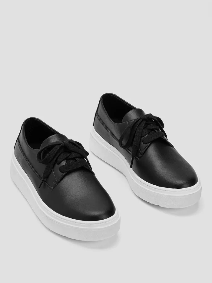 Prop Leather Sneaker Black Women Eileen Fisher Shoes