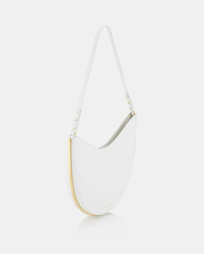 Purist Hobo White Women Aquazzura Shoulder Bags