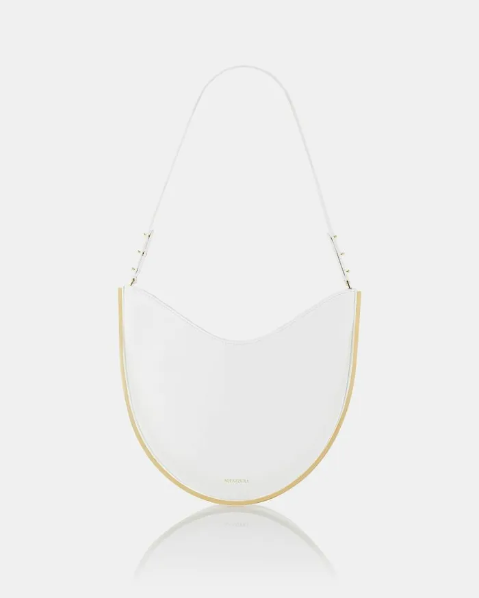Purist Hobo White Women Aquazzura Shoulder Bags Purist Hobo White Women Aquazzura Shoulder Bags